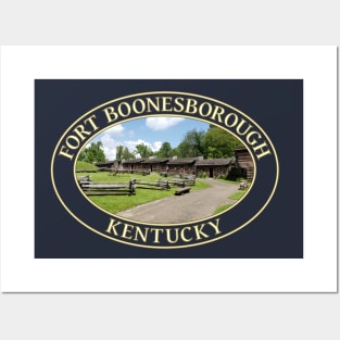 Historic 18th Century Fort Boonesborough in Kentucky Posters and Art